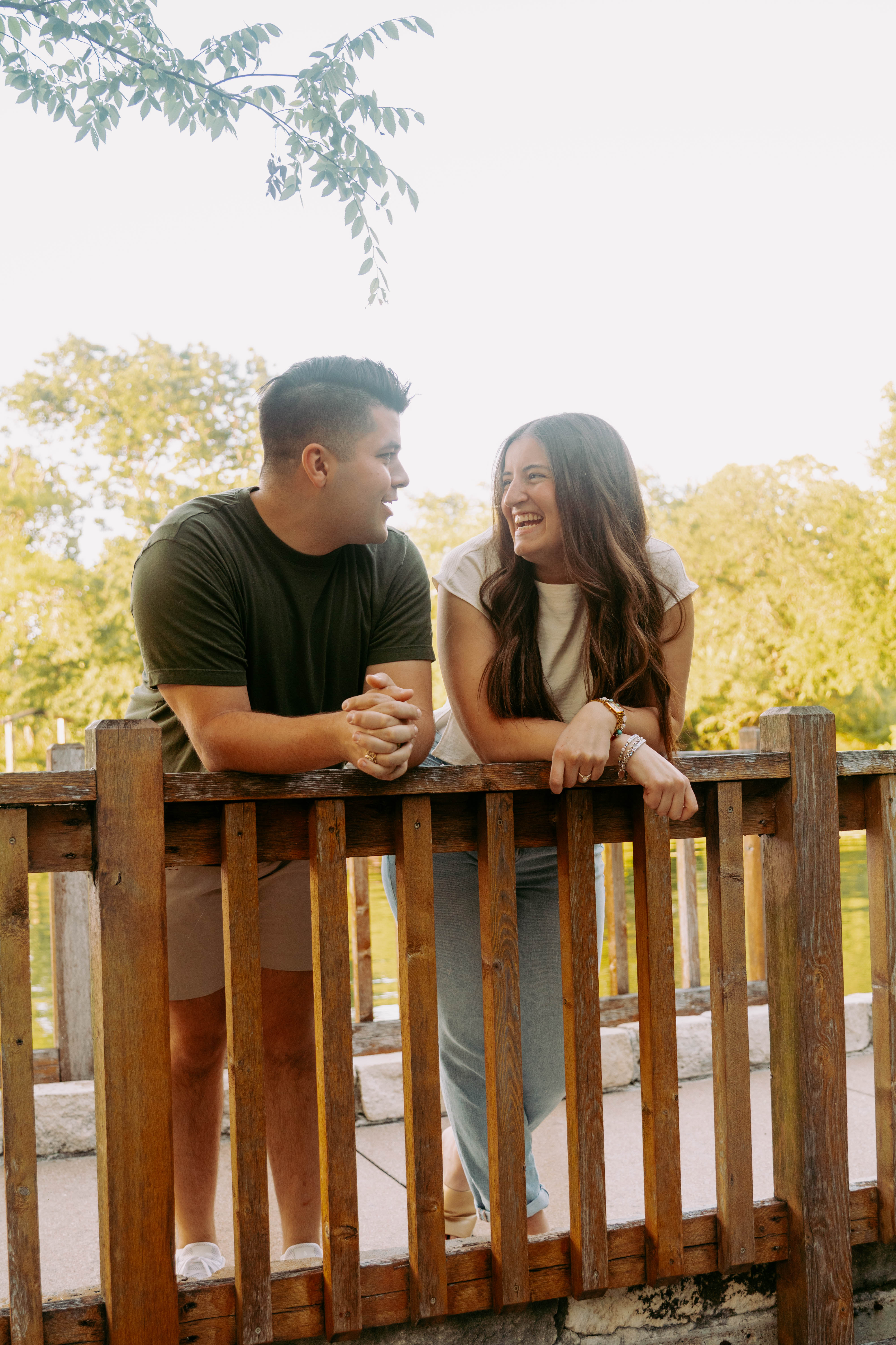 Braden and Gracie together outdoors