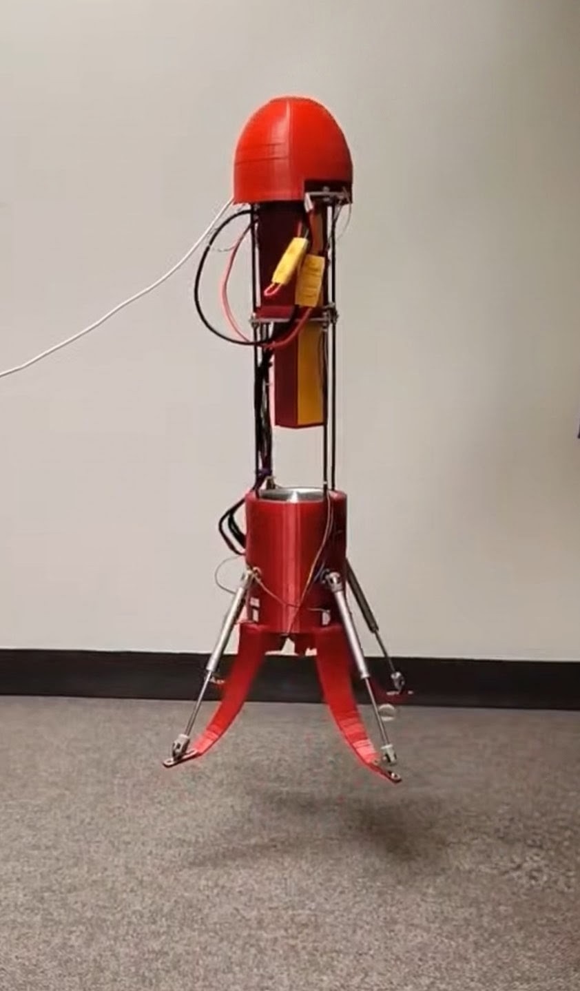 RTLS vehicle completing an autonomous constrained-hover test