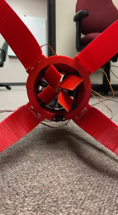 Control guide vanes in a commanded deflected position