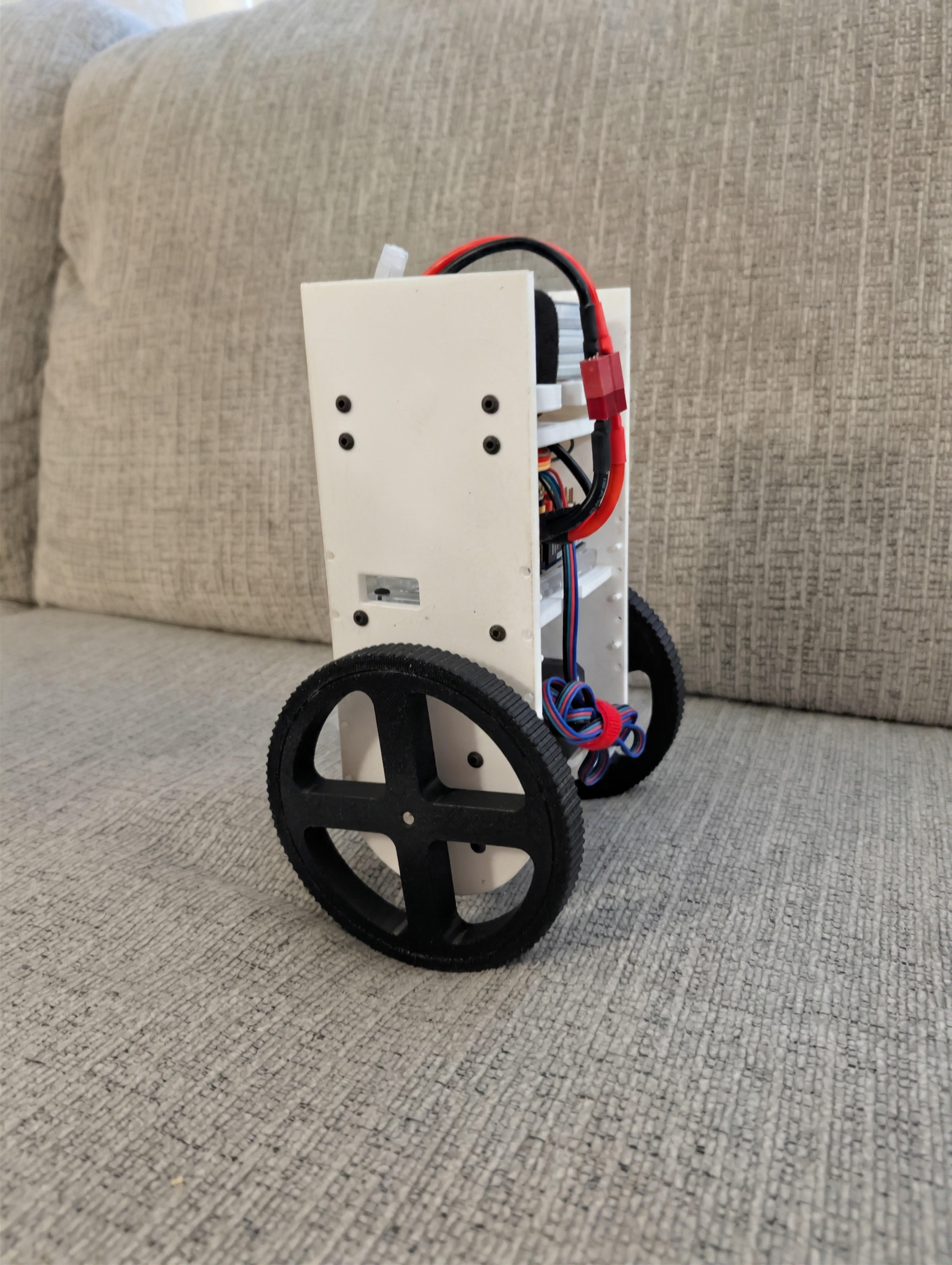 Self-balancing robot operating upright