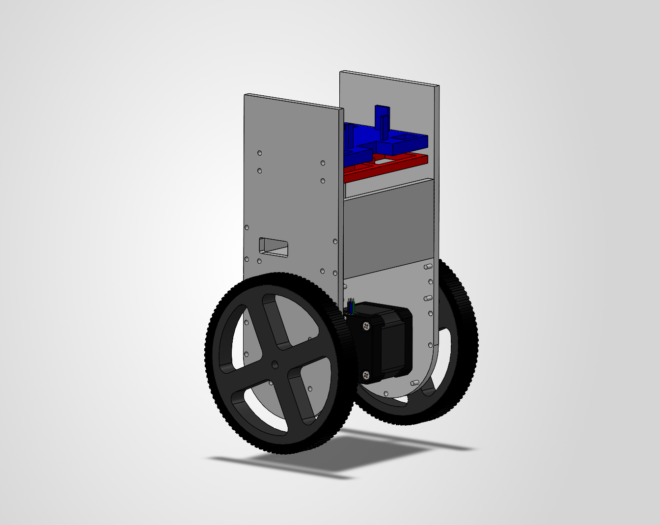 CAD model of the self-balancing robot
